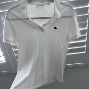 Women’s Lacoste White Polo Shirt